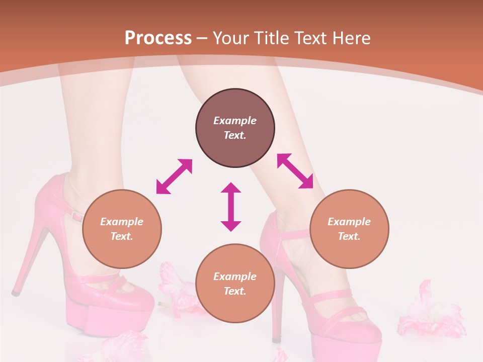 Shoes Flowers Leg PowerPoint Template