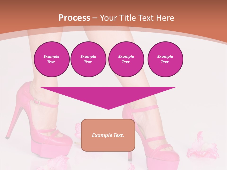 Shoes Flowers Leg PowerPoint Template