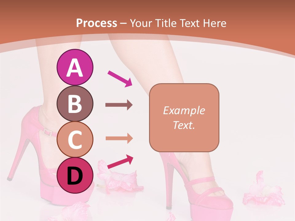 Shoes Flowers Leg PowerPoint Template