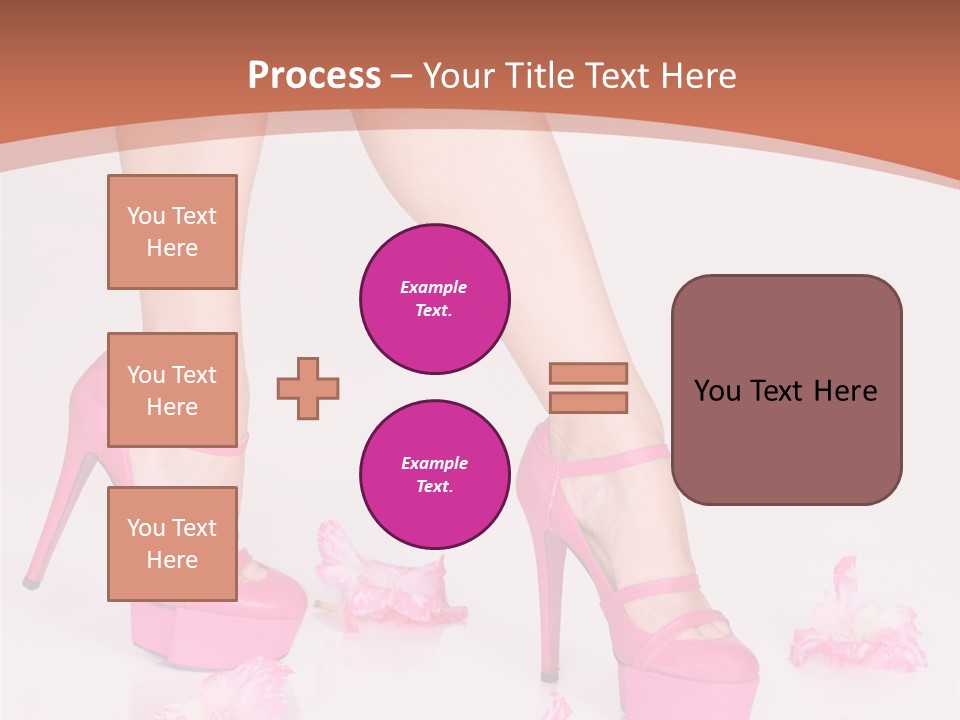 Shoes Flowers Leg PowerPoint Template