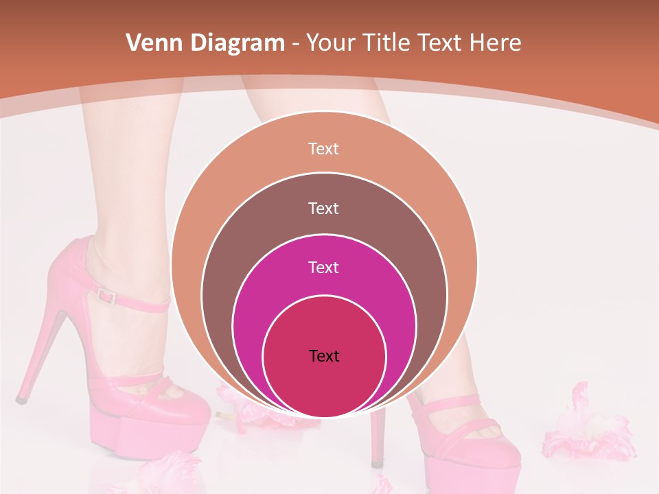 Shoes Flowers Leg PowerPoint Template