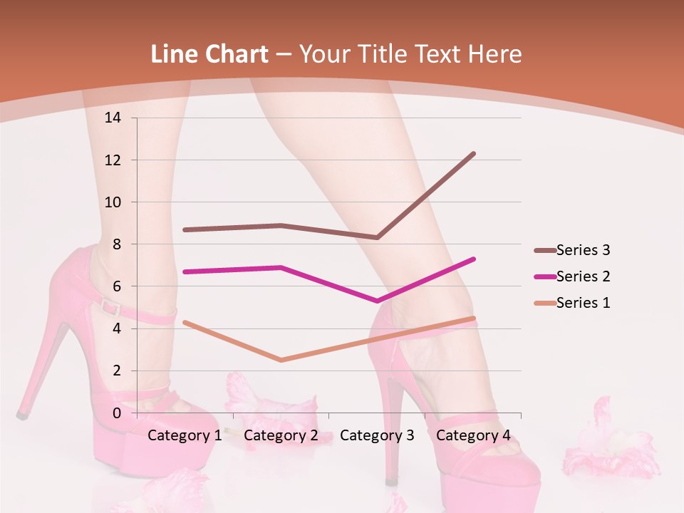 Shoes Flowers Leg PowerPoint Template