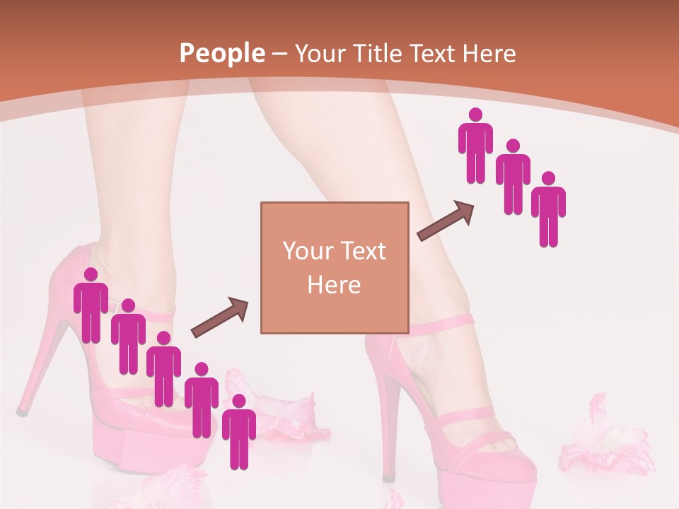Shoes Flowers Leg PowerPoint Template