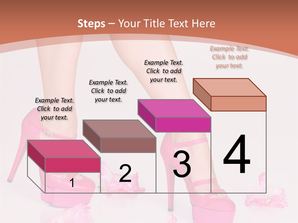 Shoes Flowers Leg PowerPoint Template