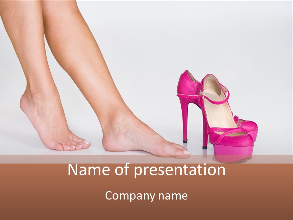 Spa Sensual Foot PowerPoint Template