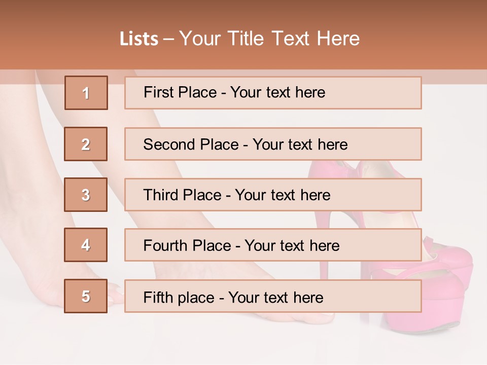 Spa Sensual Foot PowerPoint Template