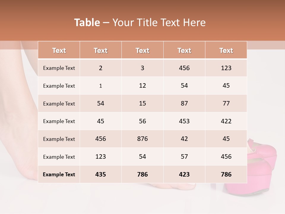 Spa Sensual Foot PowerPoint Template