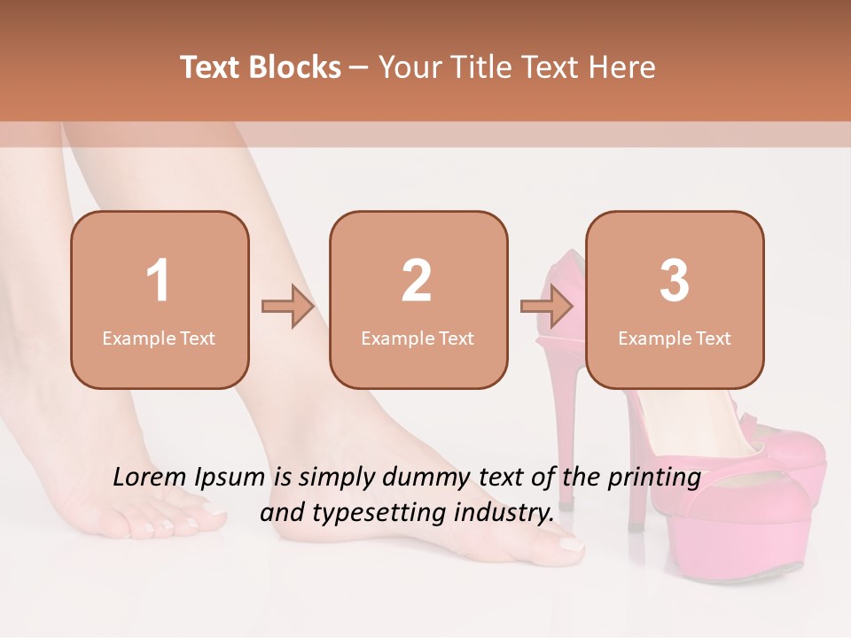 Spa Sensual Foot PowerPoint Template