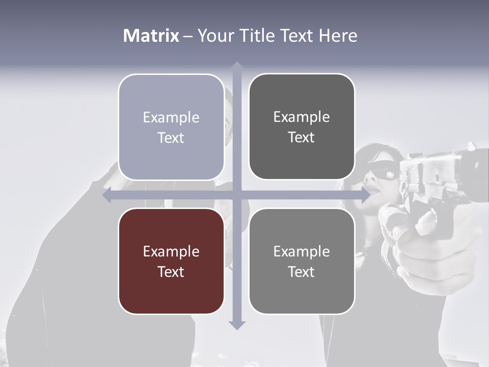 Girl Killing Mafia PowerPoint Template