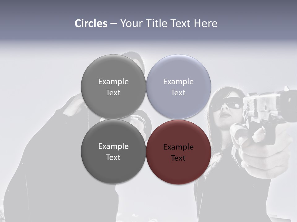 Girl Killing Mafia PowerPoint Template