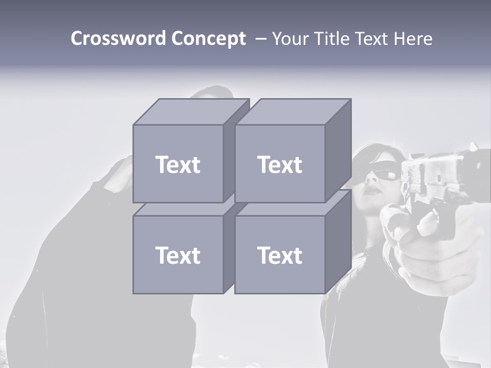 Girl Killing Mafia PowerPoint Template