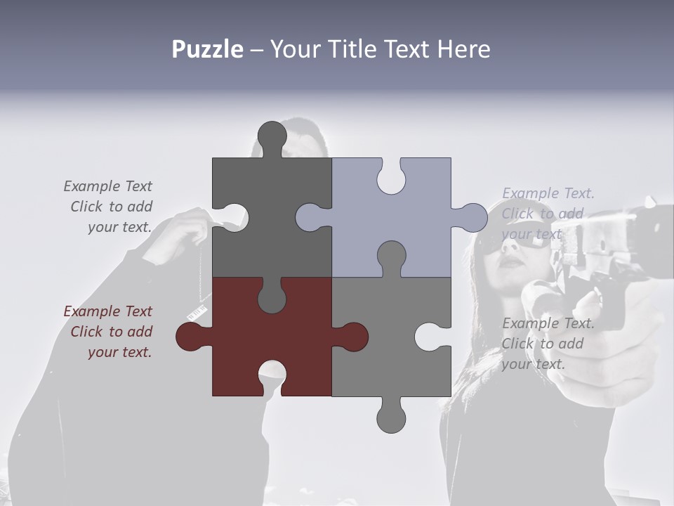 Girl Killing Mafia PowerPoint Template