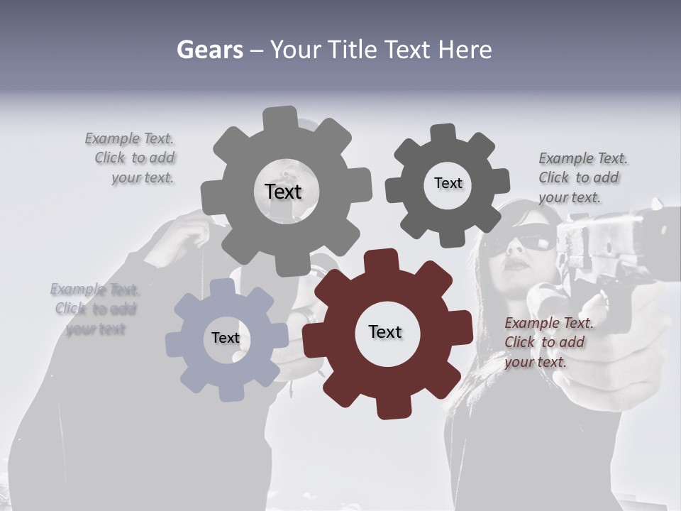 Girl Killing Mafia PowerPoint Template