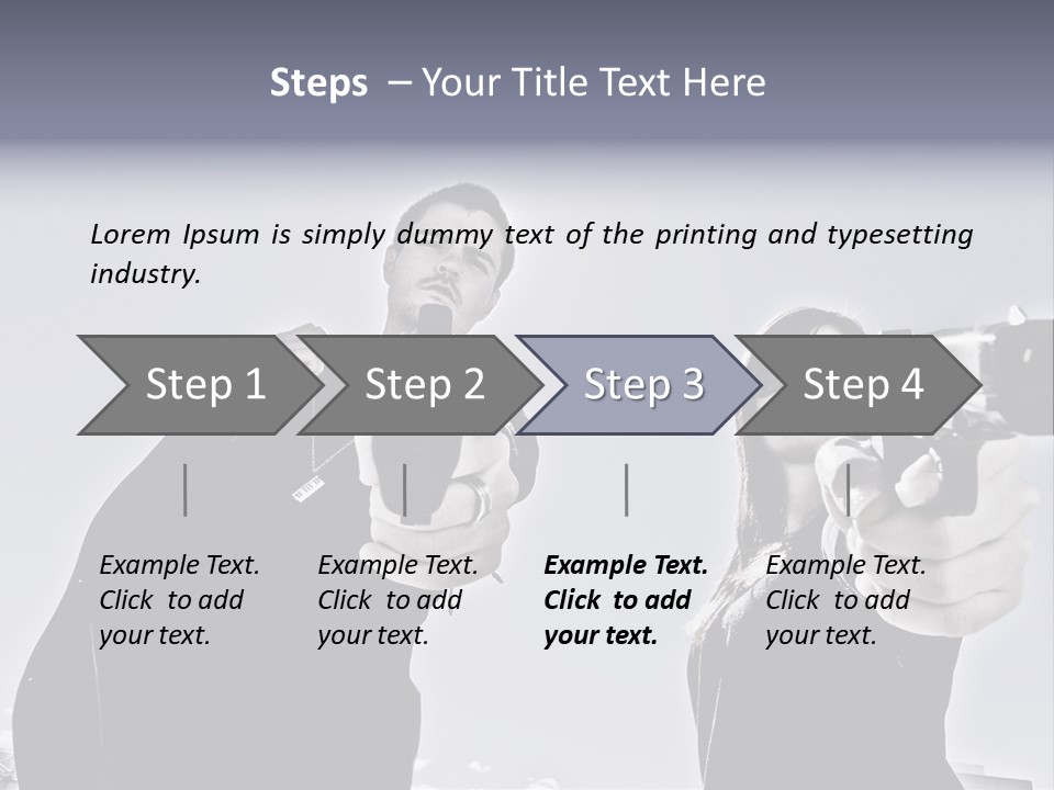 Girl Killing Mafia PowerPoint Template