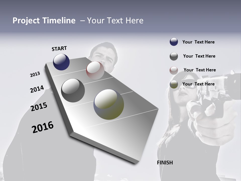 Girl Killing Mafia PowerPoint Template