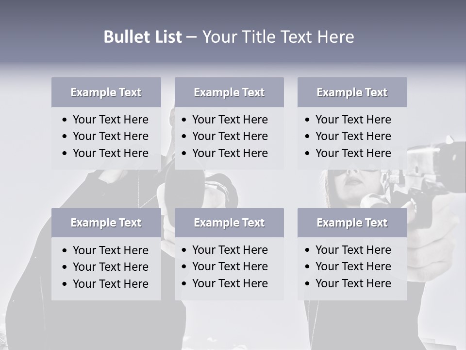 Girl Killing Mafia PowerPoint Template