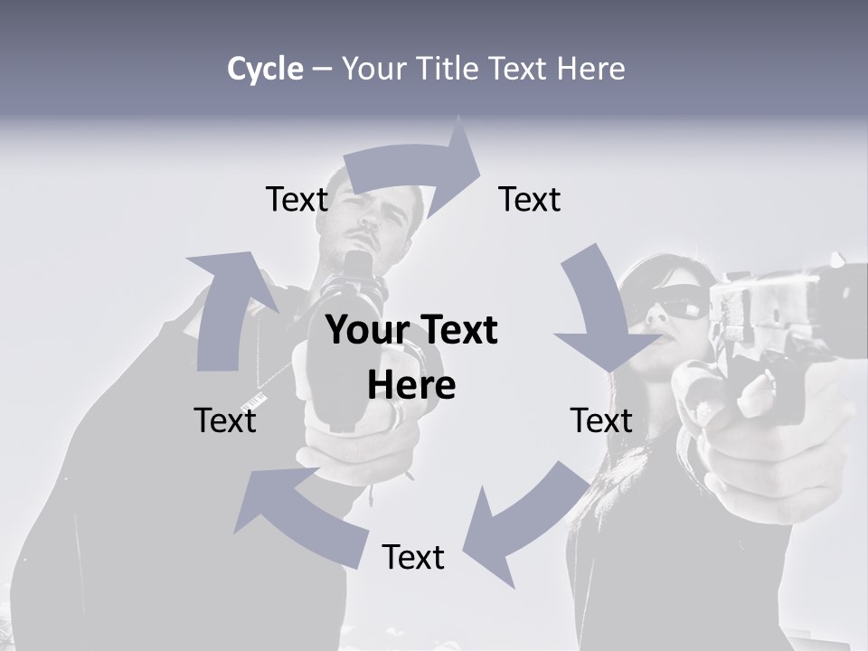 Girl Killing Mafia PowerPoint Template