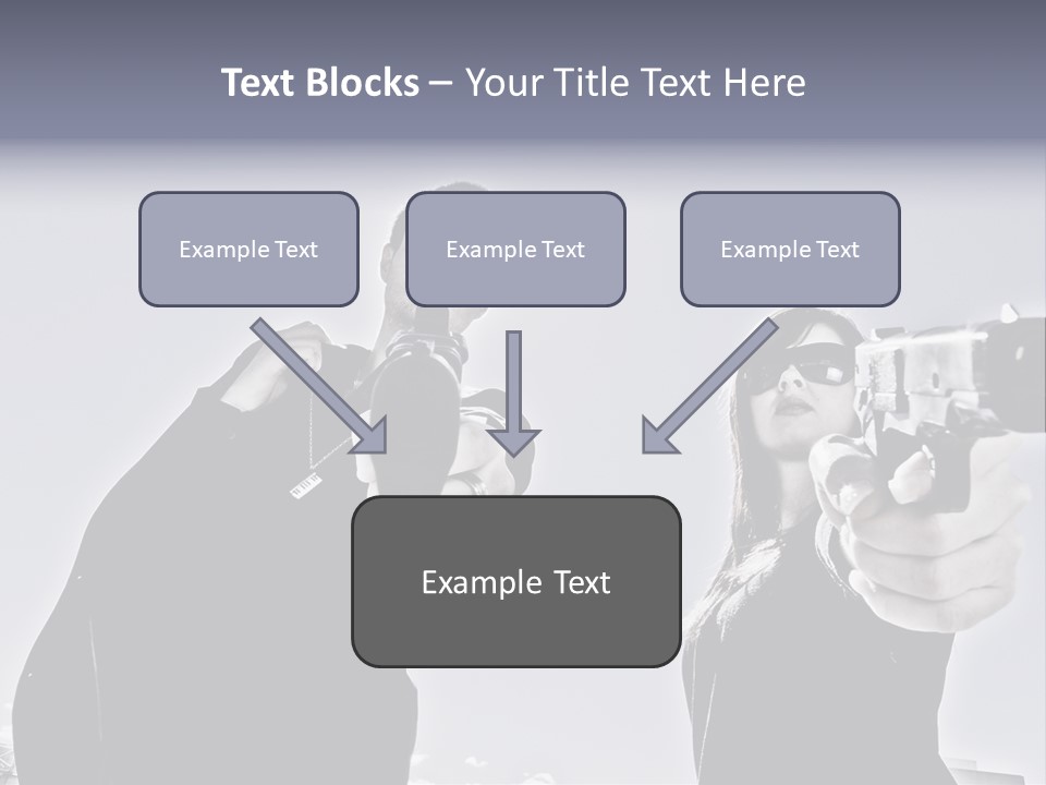 Girl Killing Mafia PowerPoint Template