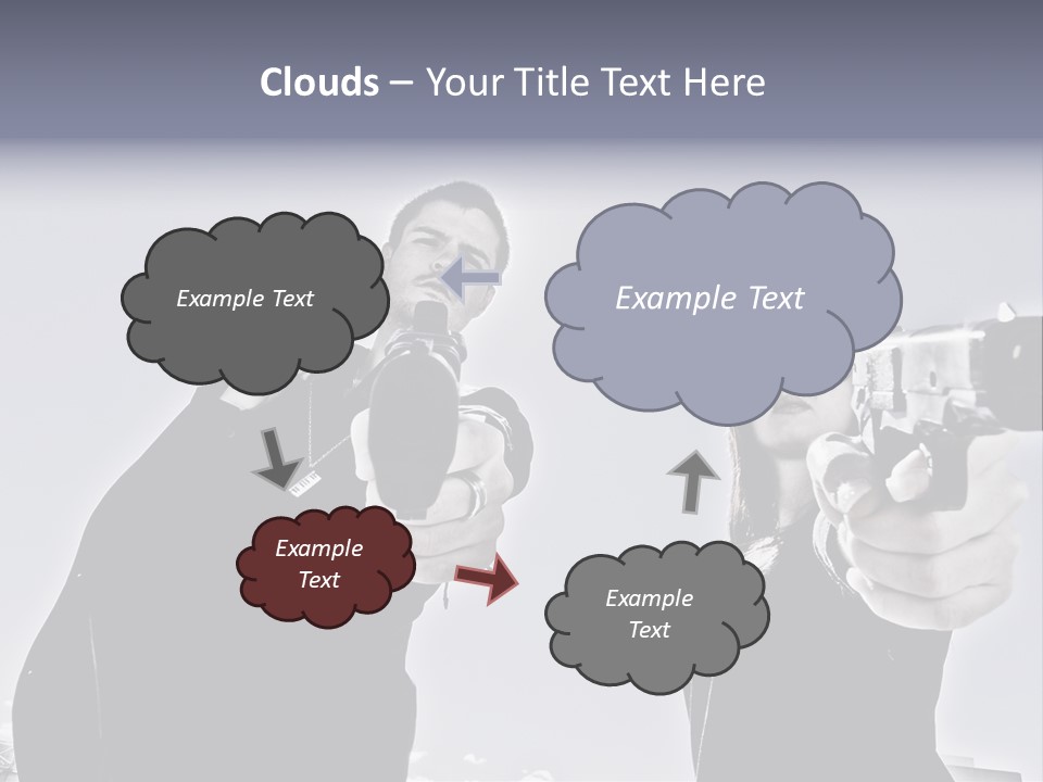 Girl Killing Mafia PowerPoint Template