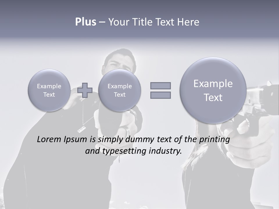 Girl Killing Mafia PowerPoint Template