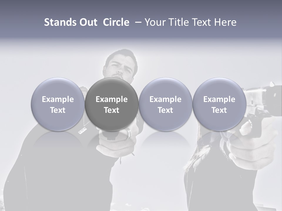 Girl Killing Mafia PowerPoint Template