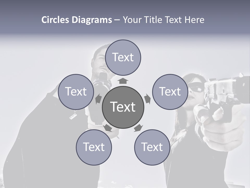 Girl Killing Mafia PowerPoint Template