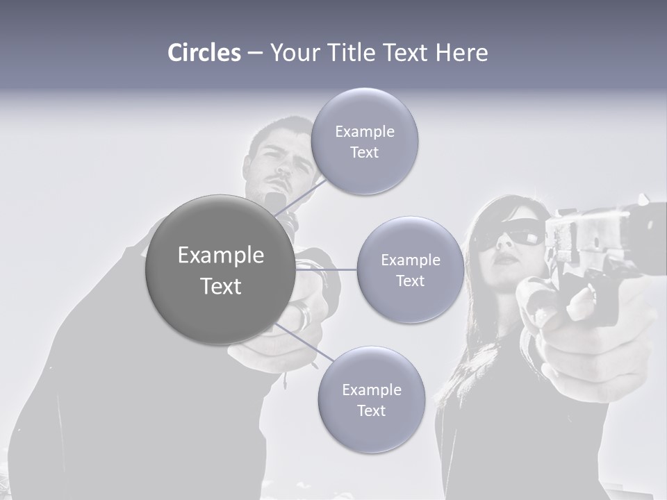 Girl Killing Mafia PowerPoint Template