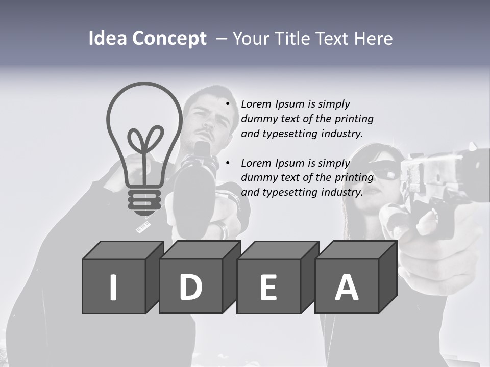 Girl Killing Mafia PowerPoint Template