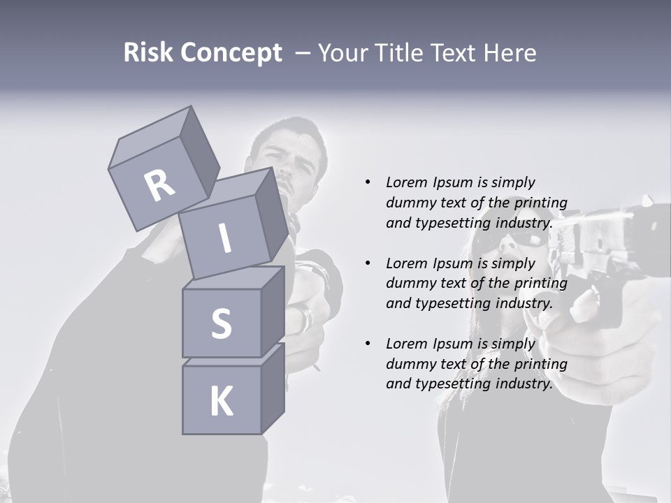 Girl Killing Mafia PowerPoint Template