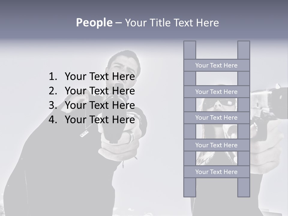 Girl Killing Mafia PowerPoint Template