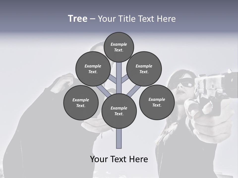 Girl Killing Mafia PowerPoint Template