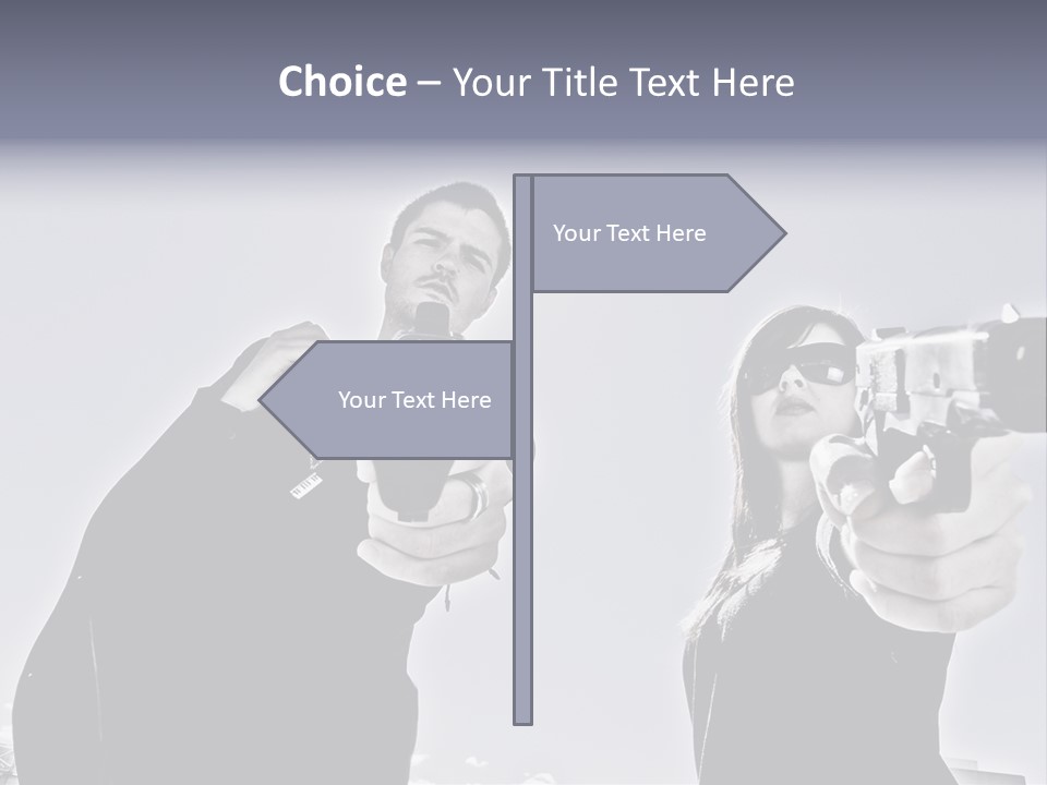 Girl Killing Mafia PowerPoint Template