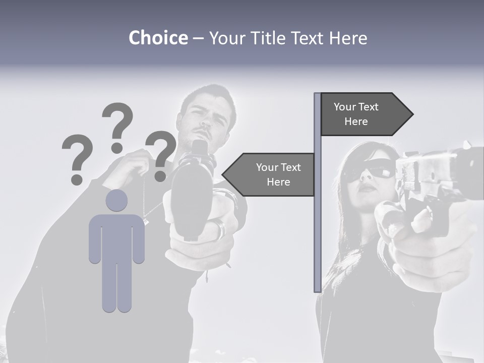 Girl Killing Mafia PowerPoint Template