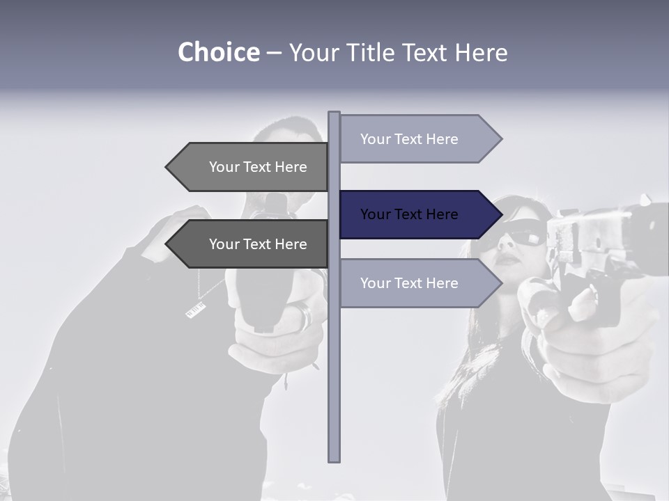 Girl Killing Mafia PowerPoint Template