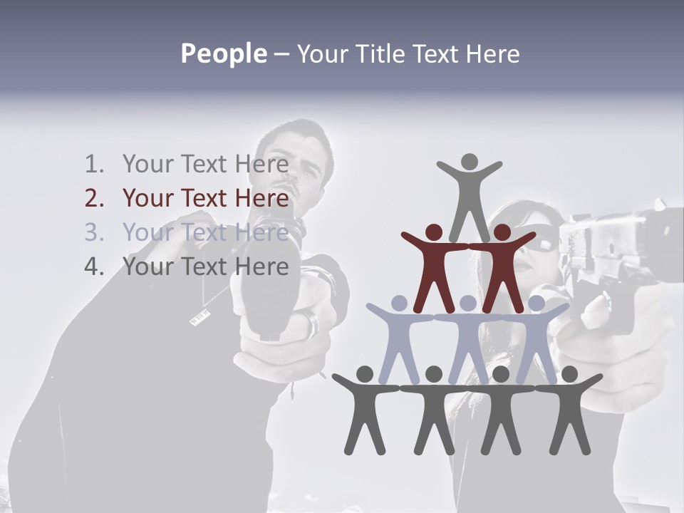 Girl Killing Mafia PowerPoint Template