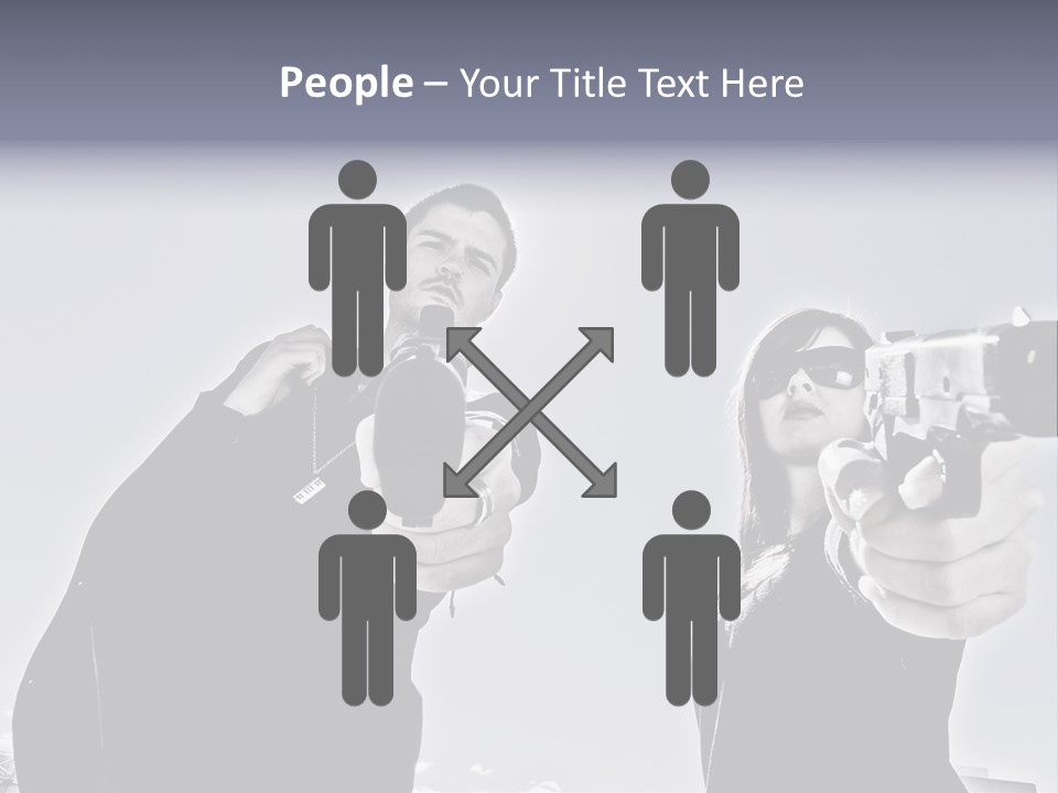 Girl Killing Mafia PowerPoint Template