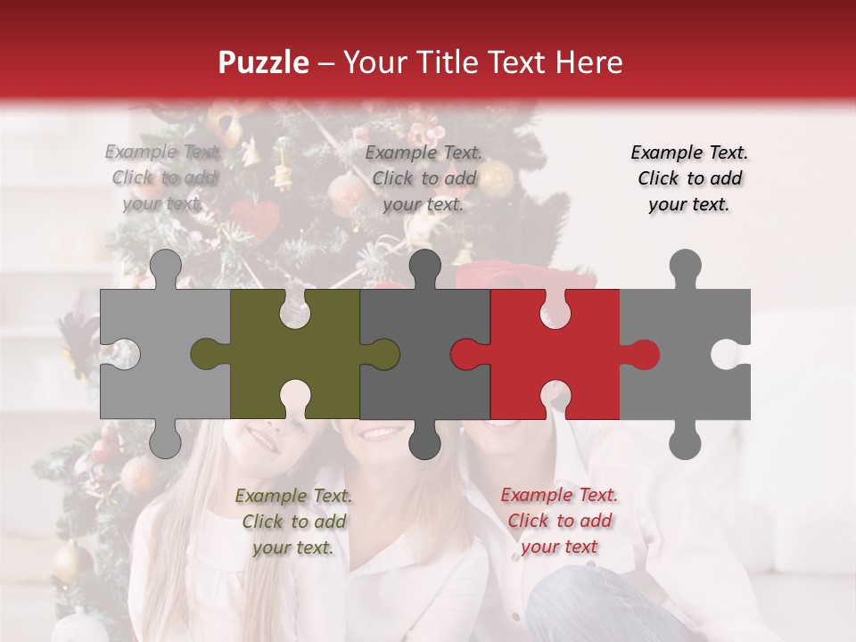 Gift Caucasian Indoors PowerPoint Template