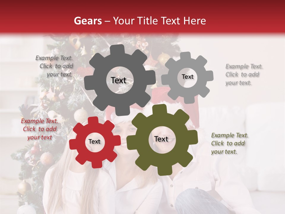 Gift Caucasian Indoors PowerPoint Template