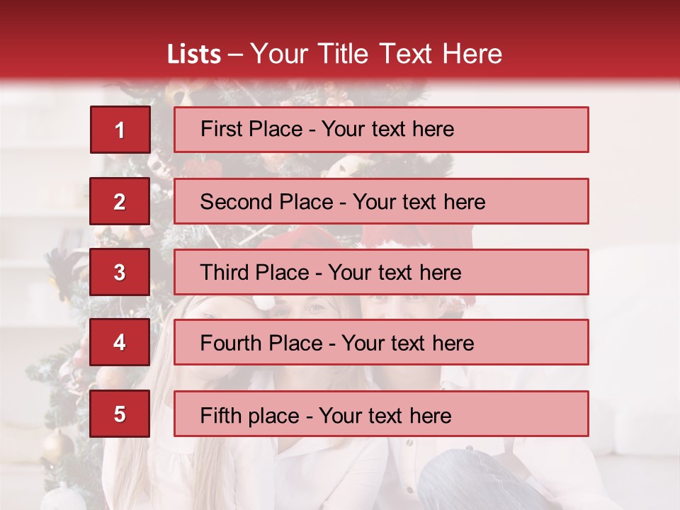 Gift Caucasian Indoors PowerPoint Template
