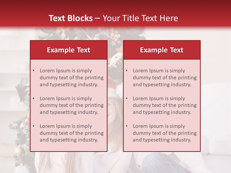 Gift Caucasian Indoors PowerPoint Template