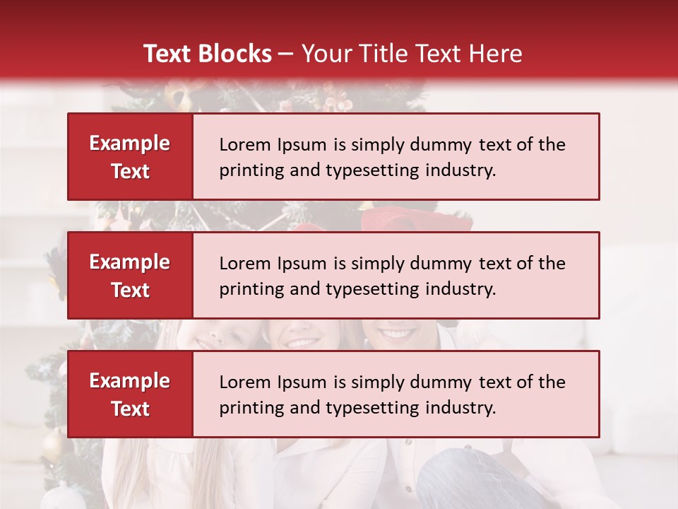 Gift Caucasian Indoors PowerPoint Template