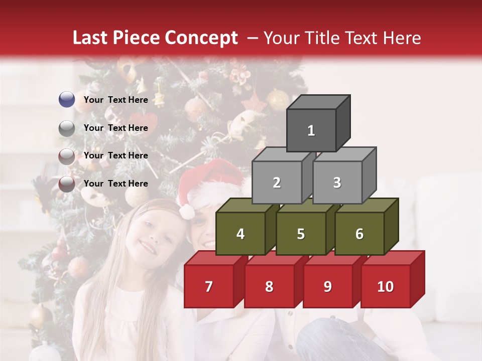 Gift Caucasian Indoors PowerPoint Template
