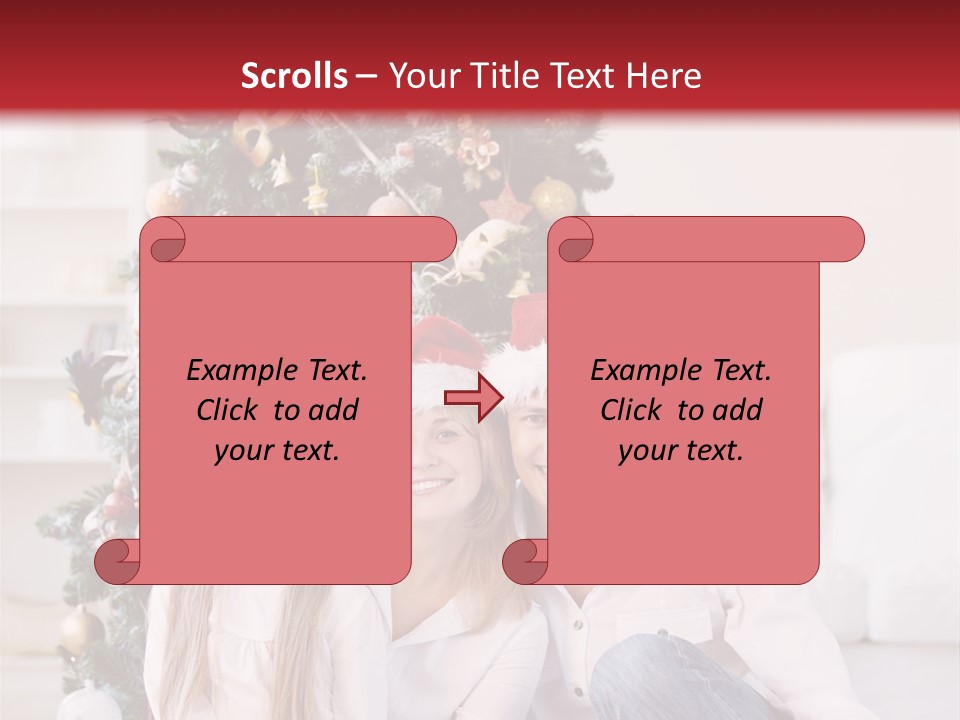 Gift Caucasian Indoors PowerPoint Template