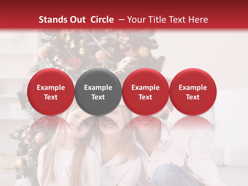Gift Caucasian Indoors PowerPoint Template