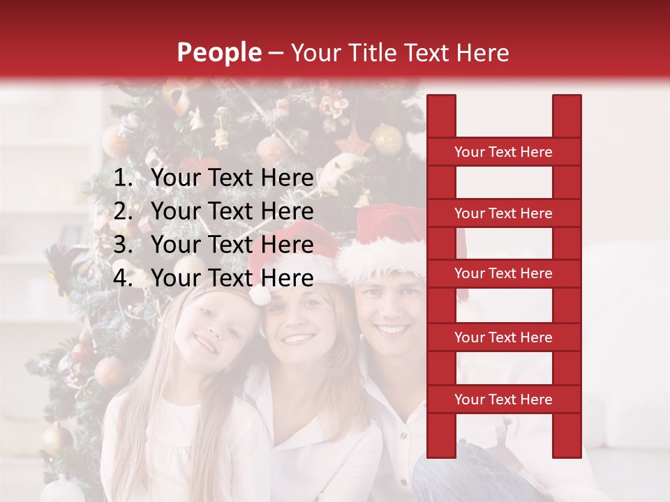 Gift Caucasian Indoors PowerPoint Template