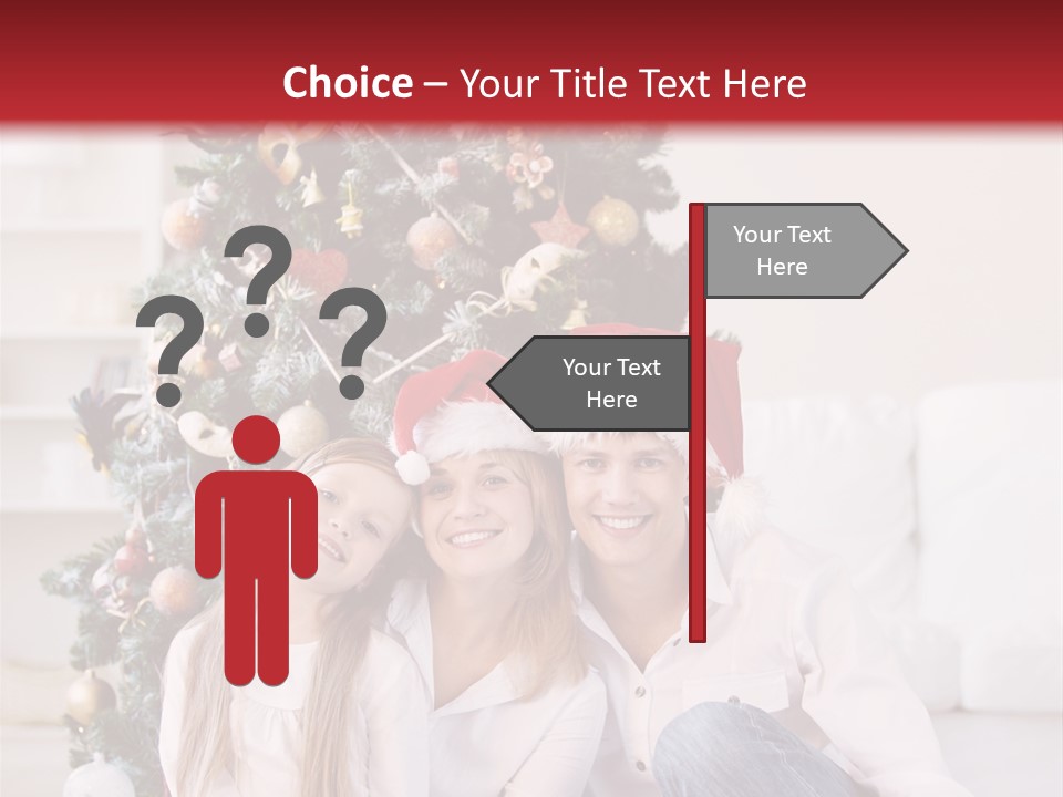 Gift Caucasian Indoors PowerPoint Template