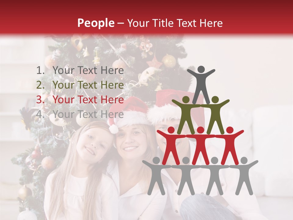 Gift Caucasian Indoors PowerPoint Template
