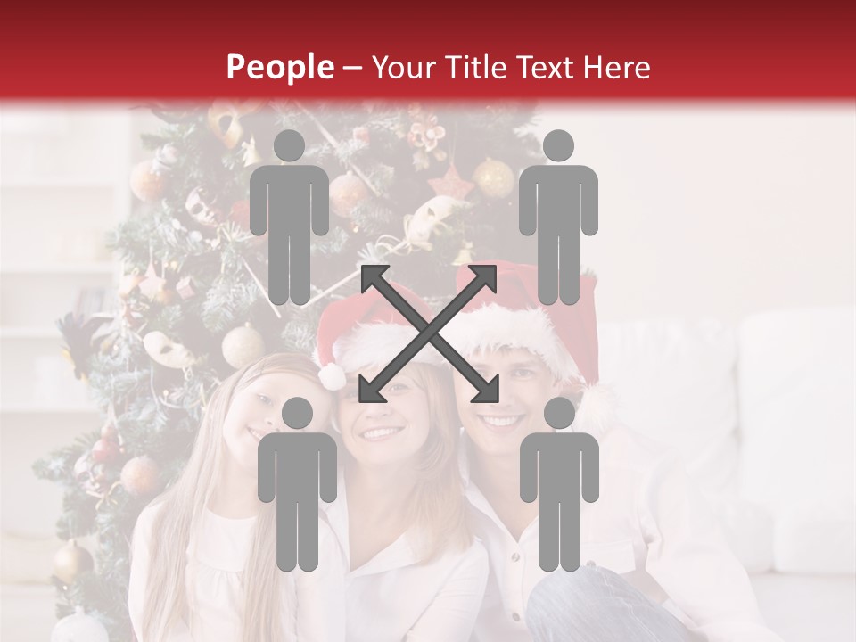 Gift Caucasian Indoors PowerPoint Template