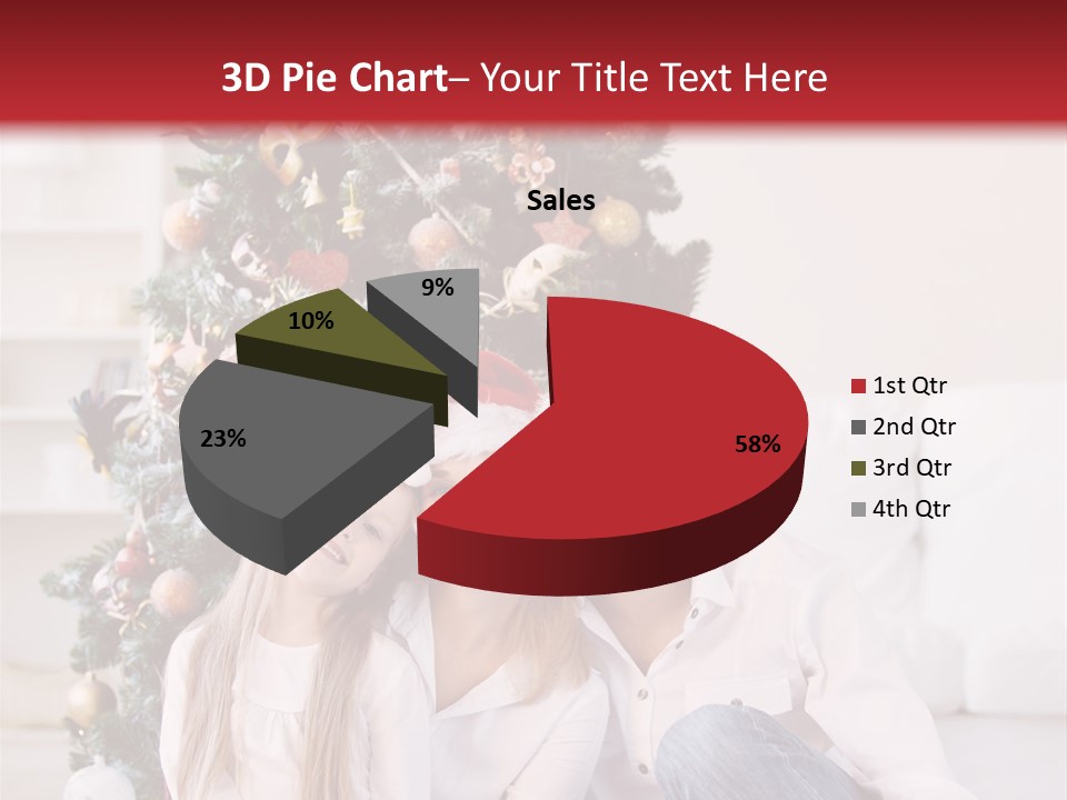 Gift Caucasian Indoors PowerPoint Template
