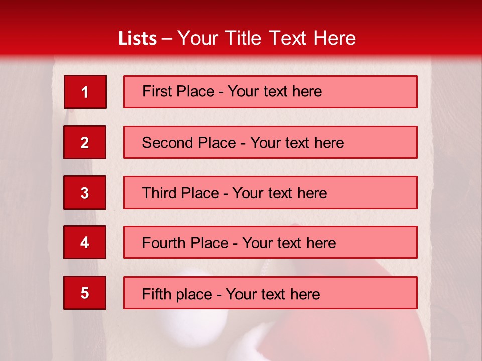 Christmas Scavenger Hunt List PowerPoint Template